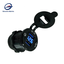 Original Marine DC 12V 24V Wasserdicht Digital Voltmeter Auto Dual USB Ladebuchse Für Marine Caravan Boot